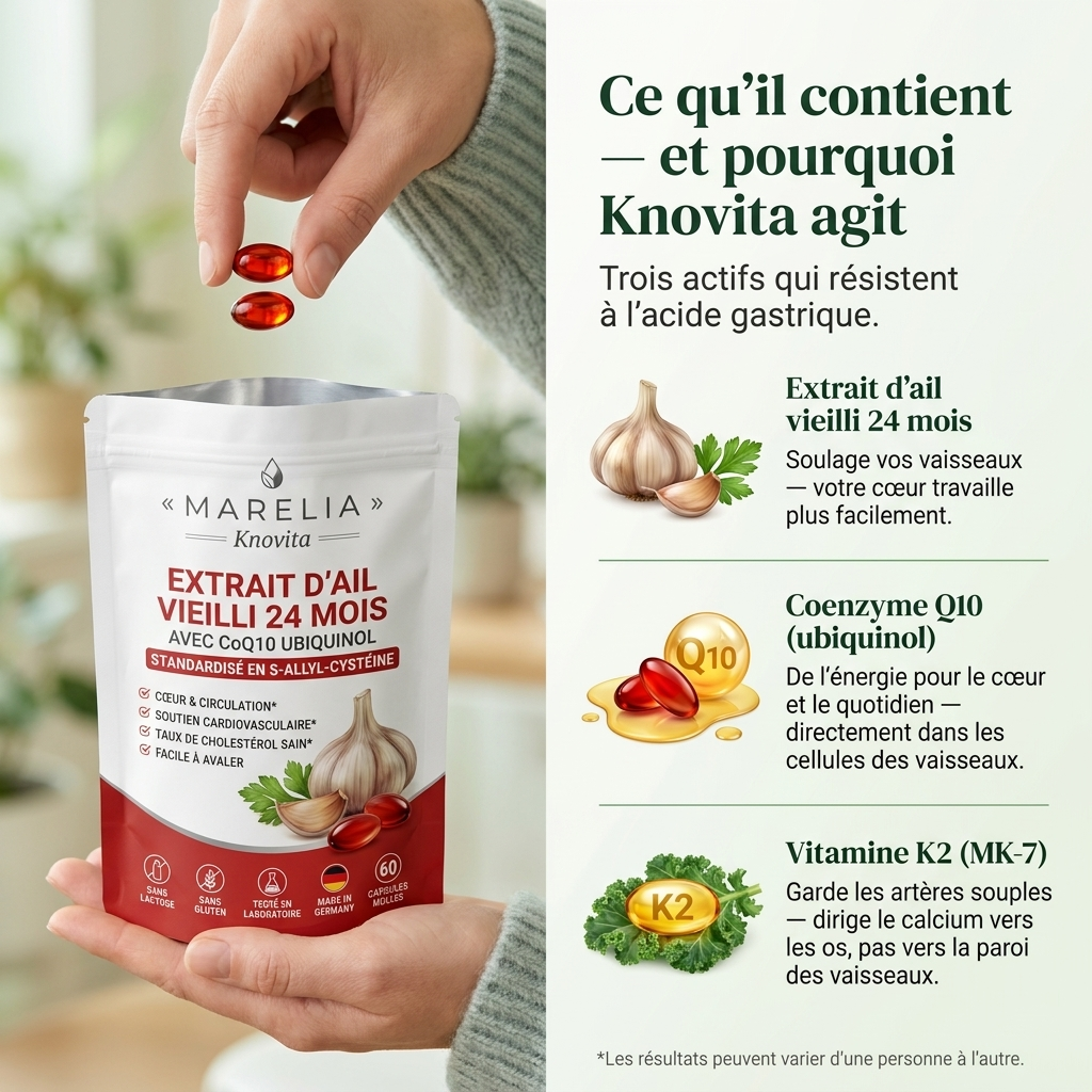 Extrait d’ail vieilli 24 mois avec CoQ10 et vitamine K2