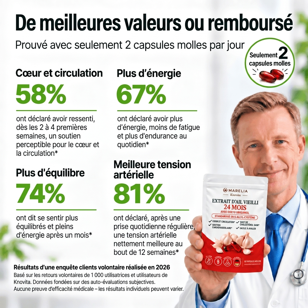 Extrait d’ail vieilli 24 mois avec CoQ10 et vitamine K2