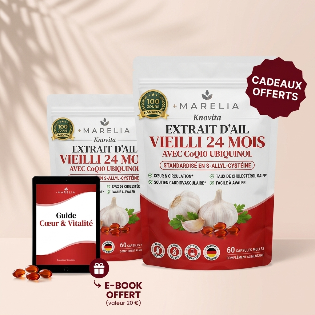 Extrait d’ail vieilli 24 mois avec CoQ10 et vitamine K2