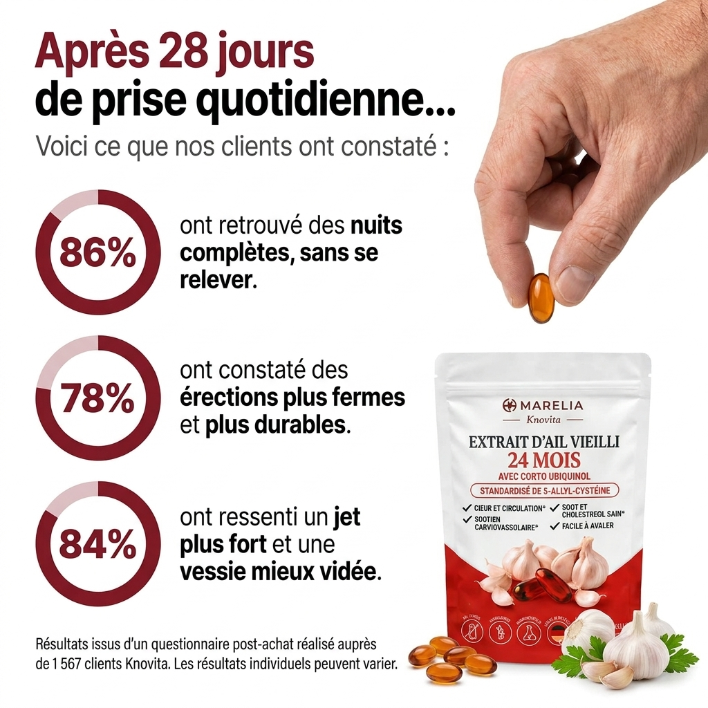 Extrait d’ail vieilli 24 mois avec CoQ10 et vitamine K2