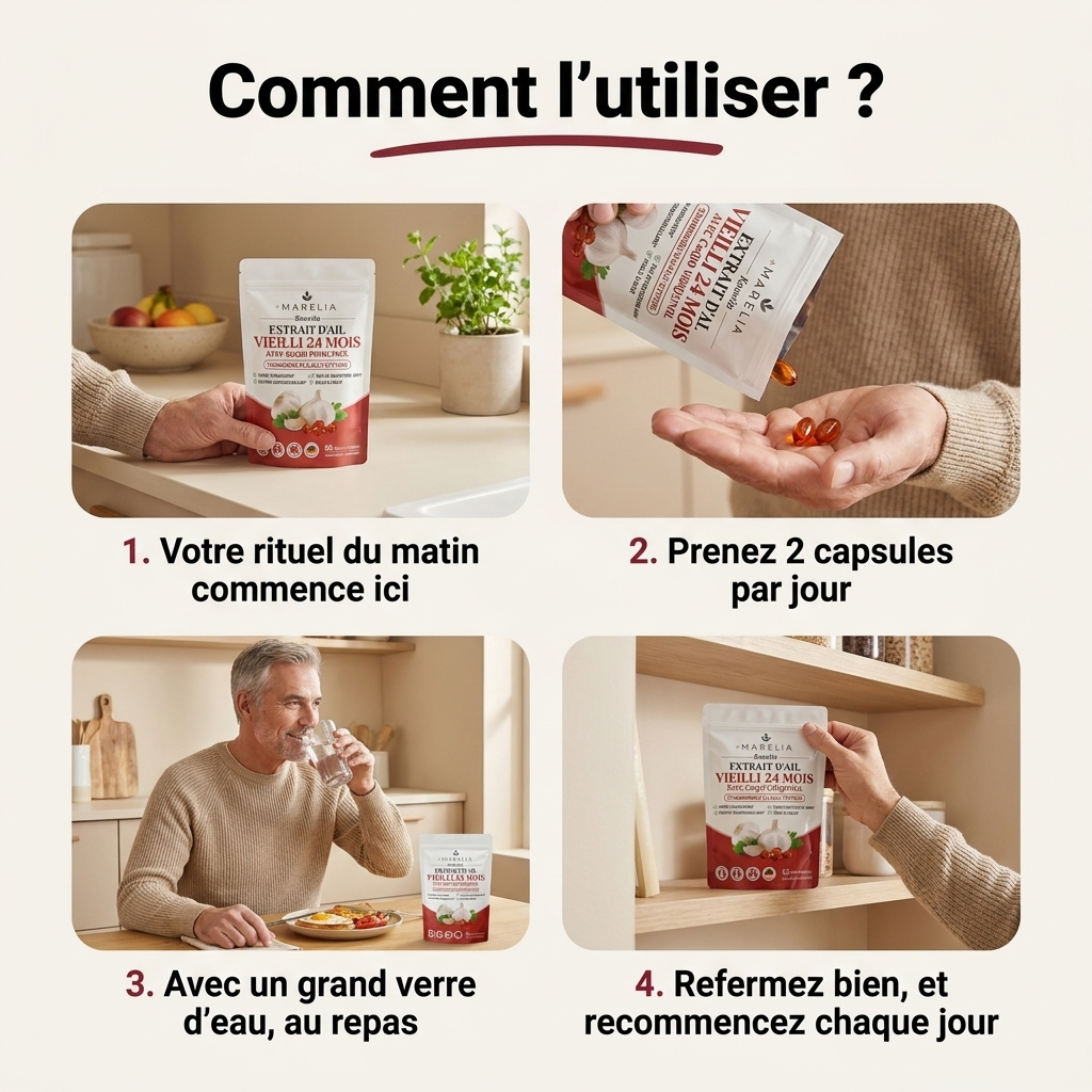 Extrait d’ail vieilli 24 mois avec CoQ10 et vitamine K2